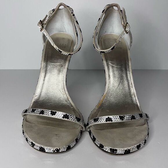 Stuart Weitzman Silver and Black Heels - Picture 7 of 14